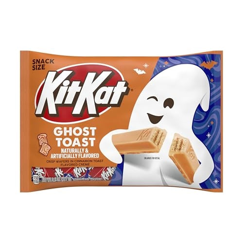 KIT KAT Cinnamon Toast Flavored Creme Wafer Snack Size, Halloween Candy Bag, 9.8 oz