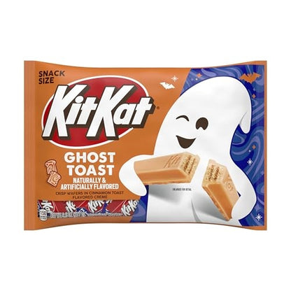 KIT KAT Cinnamon Toast Flavored Creme Wafer Snack Size, Halloween Candy Bag, 9.8 oz