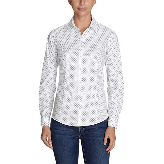 Eddie Bauer Women's Wrinkle-Free Long-Sleeve Shirt - Print