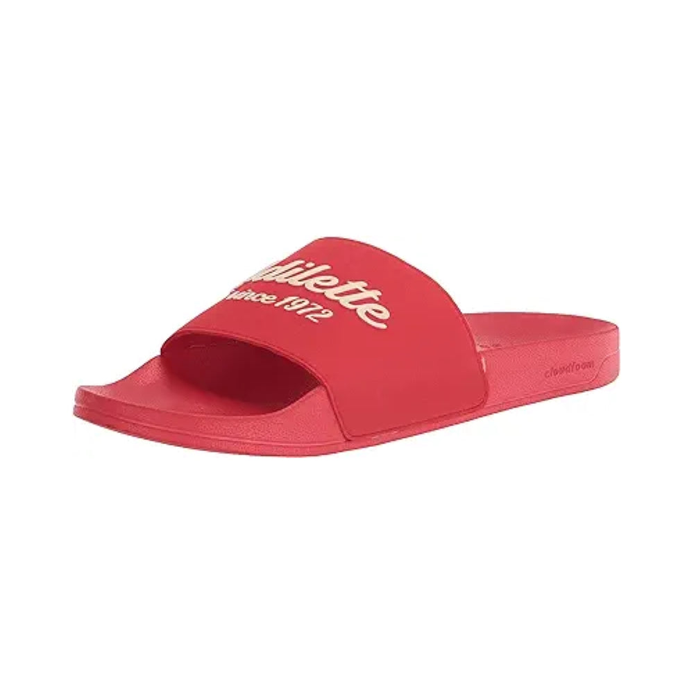 adidas Unisex Adilette Slides Sandal, Vivid Red/Wonder White/Vivid Red, 13 US Women