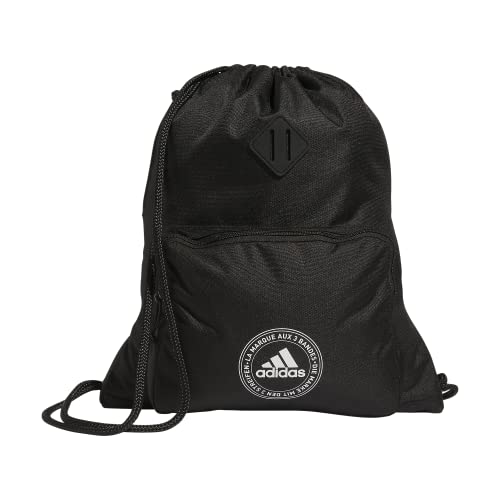 Adidas Classic 3s 2.0 Sackpack Drawstring Bag, Black, One Size