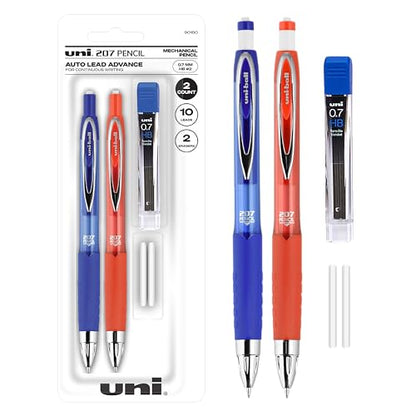 Uni-Ball Signo 207 Mechanical Pencil Starter Kit, 0.7mm HB #2 | Office Supplies by Uni-Ball like Ink Pens, Colored Pens, Fine Point, Smooth Writing Pens, Ballpoint Pens