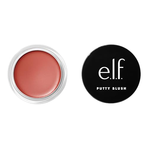 e.l.f. Putty Blush, Creamy & High-Pigment Formula For A Natural Glow, Delivers A Semi-Matte & Powder Finish, Vegan & Cruelty-Free, Bali