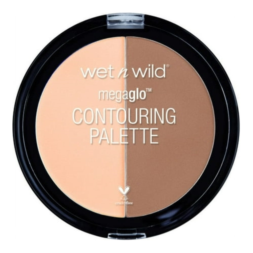 wet n wild MegaGlo Contouring Duo Palette, Highlighting, Dulce De Leche, 0.44 oz