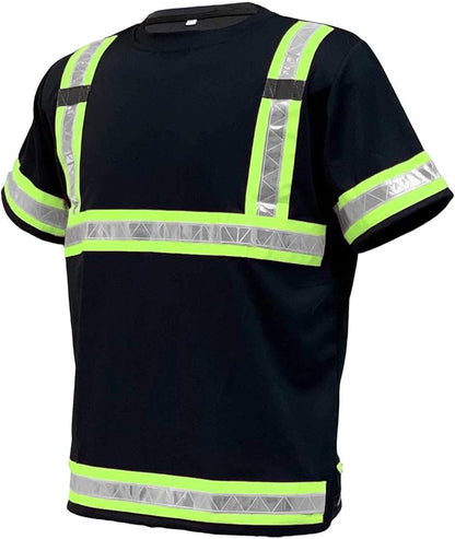 Reflective Safety Work Shirts High Visibility Work T Shirts ANSI Class 3 M to 7X