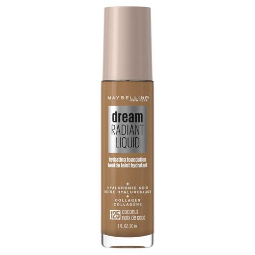 Maybelline Dream Radiant Liquid Foundation Makeup, 125 Coconut, 1 fl oz