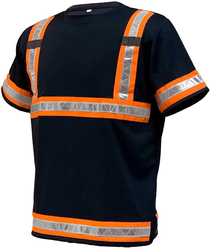 Reflective Safety Work Shirts High Visibility Work T Shirts ANSI Class 3 M to 7X