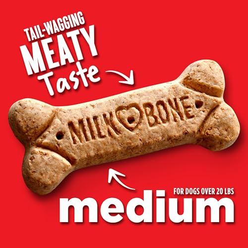 Milk-Bone Original Dog Treats for Medium Dogs, 24 Ounce, Crunchy Biscuit Helps Clean Teeth