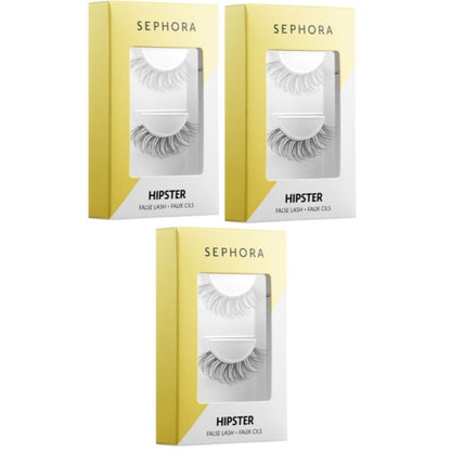 Pack of 3 SEPHORA COLLECTION Vegan False Eyelashes Hipster Natural