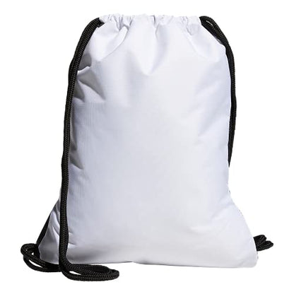 adidas Unisex Alliance 2 Sackpack Drawstring Bag, White/Black, One Size