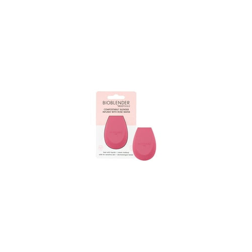 EcoTools Rose Water Bioblender, Makeup Blending Sponge for Foundation, Pink, 1 Count