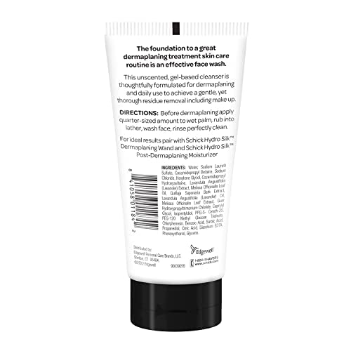 Schick Hydro Silk Pre-Dermaplaning Cleanser for Women, 5oz | Dermaplane Face Wash for Women, Facial Cleanser, Gentle Face Cleanser for Dermaplaning, Facial Wash, 5oz