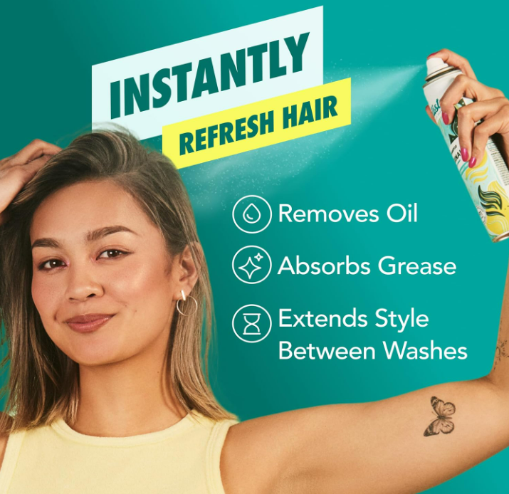 Batiste Dry Shampoo Minis Variety Pack – Original, Tropical & Bare Scents, 1.06 oz Each, 3 Count Travel Size