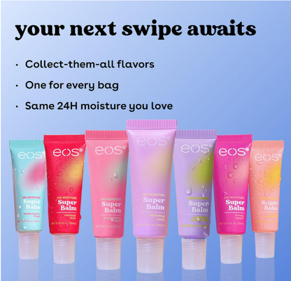 eos 24H Moisture Super Balm- Birthday Cake, Lip Balm, 0.35 fl oz, 2-Count
