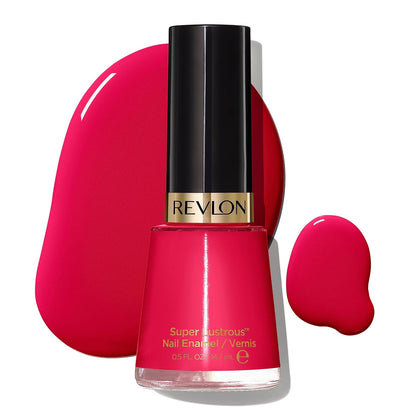 Revlon Nail Enamel, Chip Resistant Nail Polish, Glossy Shine Finish, in Pink, 290 Optimistic, 0.5 oz