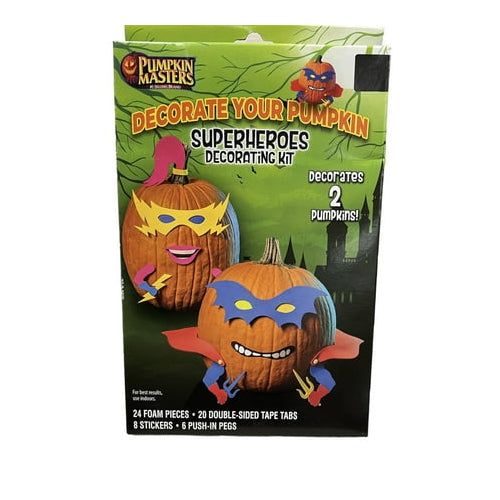 Pumpkin Masters Decorate Your Pumpkin Superheroes Decorating Kit