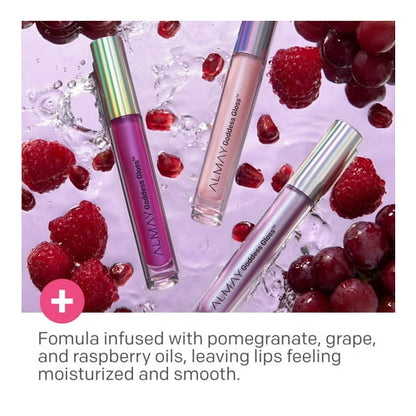 Almay Goddess Moisturizing Holographic Lip Gloss, Hypoallergenic, 700 Flame