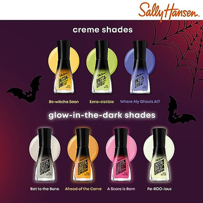 Sally Hansen Insta-Dri Nail Polish - Glow in the Dark Collection, Bat to the Bone - 0.31 fl oz