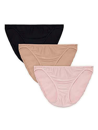 Vanity Fair Womens Comfort Stretch String Bikini 3-Pack