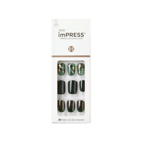 KISS imPRESS Limited Edition Press-On Nails, ‘Set in Stone’, 30 Count