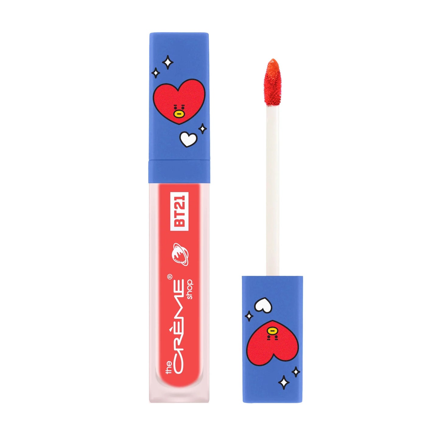 BT21 Lip Tint - The Creme Shop Curiously Coral (TATA) Universtain Lip Tint