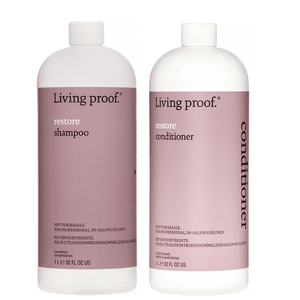 Living Proof Restore Shampoo and Conditioner Liter Duo, 32 Fl Oz