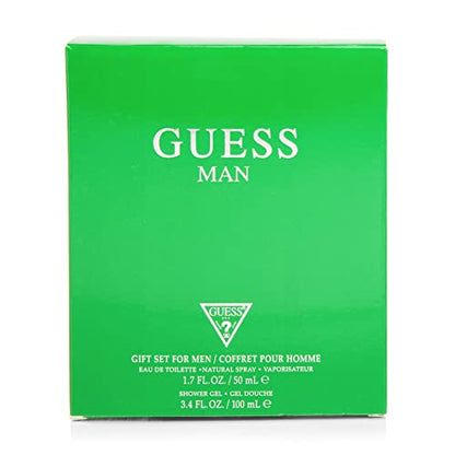 GUESS Man Eau de Toilette 2 Piece Travel Set - Cologne Spray 1.7 Fl. Oz. & Shower Gel 3.4 Fl. Oz.