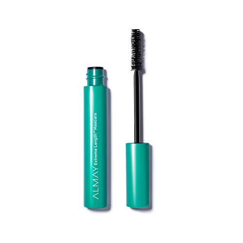 Almay Extreme Length Mascara, Strengthening Anti-Breakage Formula, Hypoallergenic, -Fragrance Free, Ophthalmologist Tested for Sensitive Eyes, 030 Black Brown, 0.21 fl oz