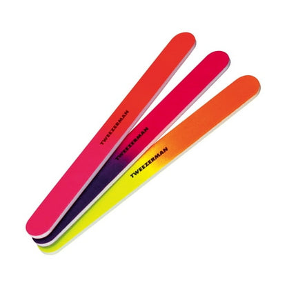 Tweezerman Neon Hot Nail Files, 3 Piece