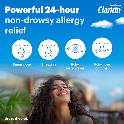 Claritin 24hr Non-Drowsy Allergy Relief, Loratadine Tablets - 100ct