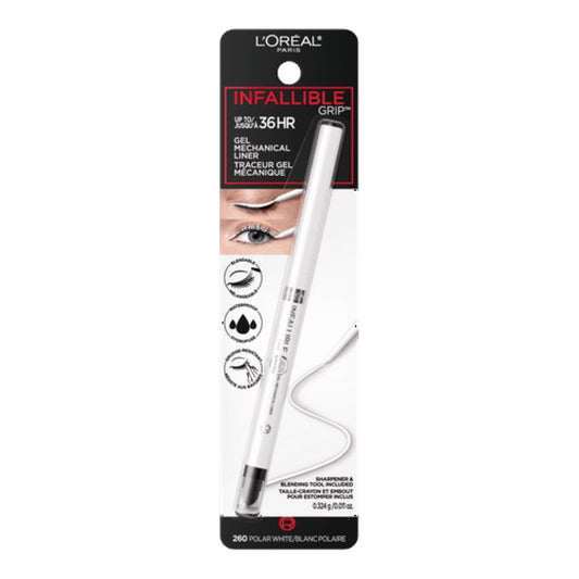 L'Oreal Paris Infallible Grip Mechanical Gel Eyeliner, Polar White