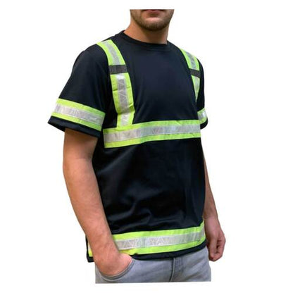 Reflective Safety Work Shirts High Visibility Work T Shirts ANSI Class 3 M to 7X