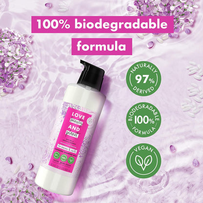 Love Beauty and Planet Shampoo Milk Moisture and Bounce for Waves and Curls Rice Oil and Angelica Essence 100 percent Biodegradable Shampoo 32 oz