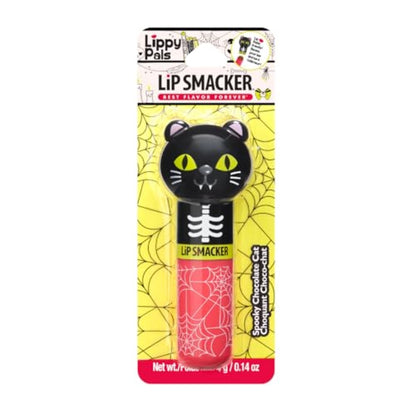 Lip Smacker Halloween Lippy Pal Lip Balm- Spooky Cute Chocolate Cat Flavored Deliciousness, Moisturizes, Nourishes, & Soothes, Cruelty-Free & Vegan - Kitten