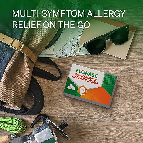 Flonase Headache and Allergy Relief Caplets with Acetaminophen 325 mg, Chlorpheniramine Maleate 4 mg and Phenylephrine HCl 10 mg Per 2 Caplet Dose - 96 Caplets