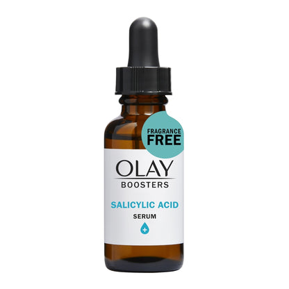 Olay Salicylic Acid Serum, Exfoliating Booster, Fragrance-Free, 1.0 Oz