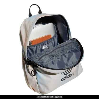 adidas Originals Trefoil 2.0 Backpack, Spray Paint Almost Blue-Bliss Orange, One Size