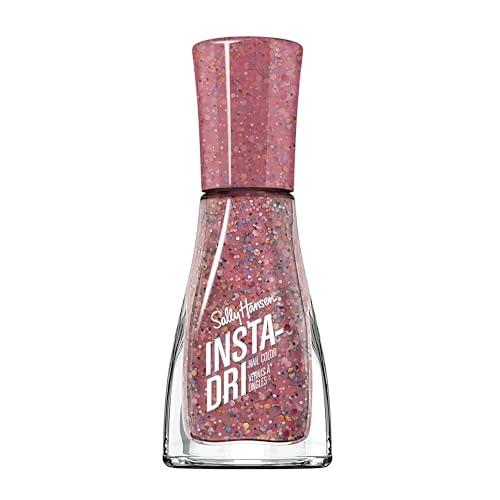 Sally Hansen Insta-Dri®, Confetti Pop, Quick Dry, Long Lasting, Streak-Free Shine, Pink Glitter Nail Polish