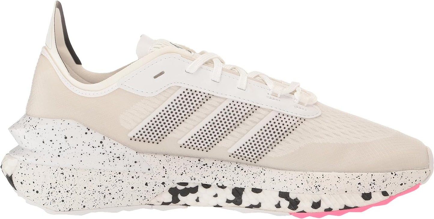 adidas Unisex Avryn Sneaker, White/White/Lucid Pink, 14 US Men