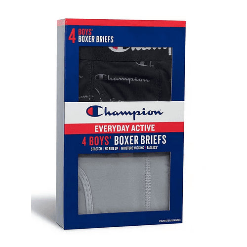 Champion Boys 4-Pack Performance Boxer Brief L (14-16)