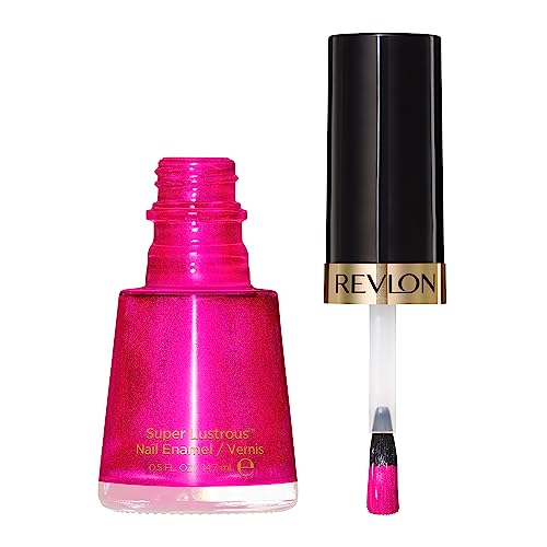 Revlon Nail Polish, Super Lustrous Nail Enamel Polish, Chip Resistant & Longwear Formula, High Shine Finish, 723 Electric, 0.5 fl oz.