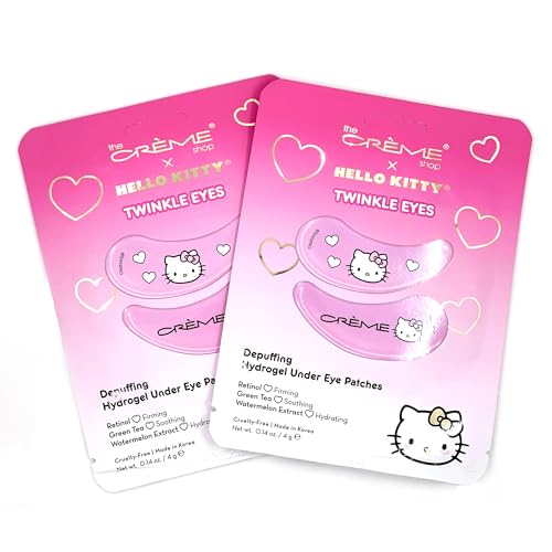 The Crème Shop x Hello Kitty Daily Skinsuperstars Skincare Set, Korean Skincare Set, Face Mask Sheets, Under Eye Patches (6pc)