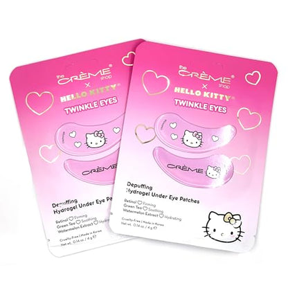 The Crème Shop x Hello Kitty Daily Skinsuperstars Skincare Set, Korean Skincare Set, Face Mask Sheets, Under Eye Patches (6pc)