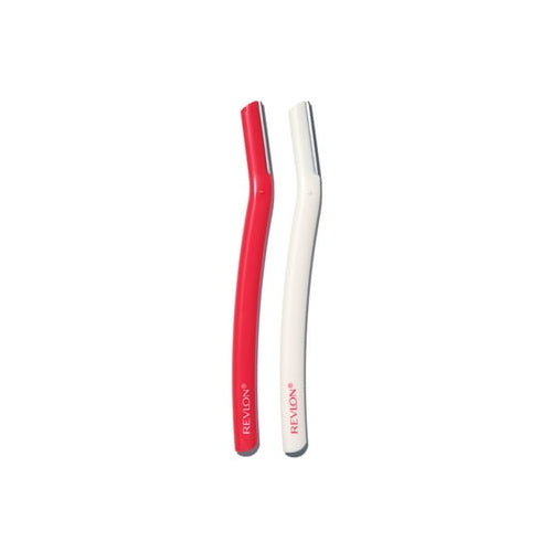 Revlon Face Defuzzers, High Precision Hair Removal and Dermaplaning Blade, Red and White, 2 count