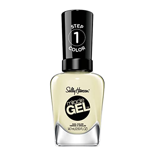 Sally Hansen Miracle Gel™, Cozy Chic Knitterally the Best, Long Lasting, Gel-Like Formula, No UV Lamp Needed, Yellow Nail Polish