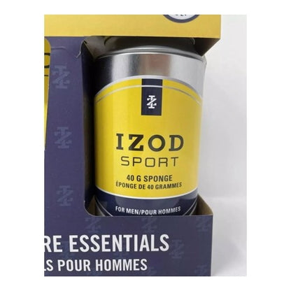 IZOD Sport 3 Pack Body Care, Toe & Nail Clippers, Body Wash and 40g Sponge