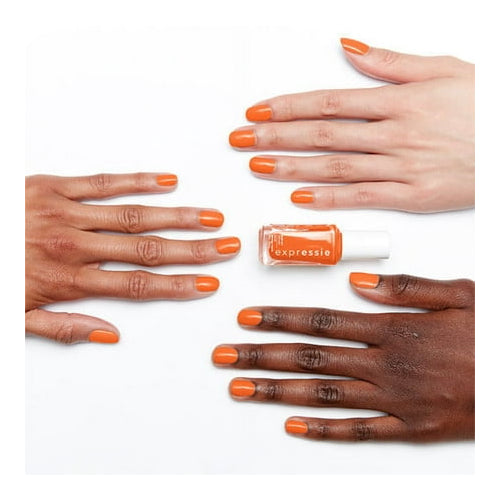 essie expressie quick dry nail polish, 8-free vegan, electric orange, Bearer Of Rad News, 0.33 fl oz