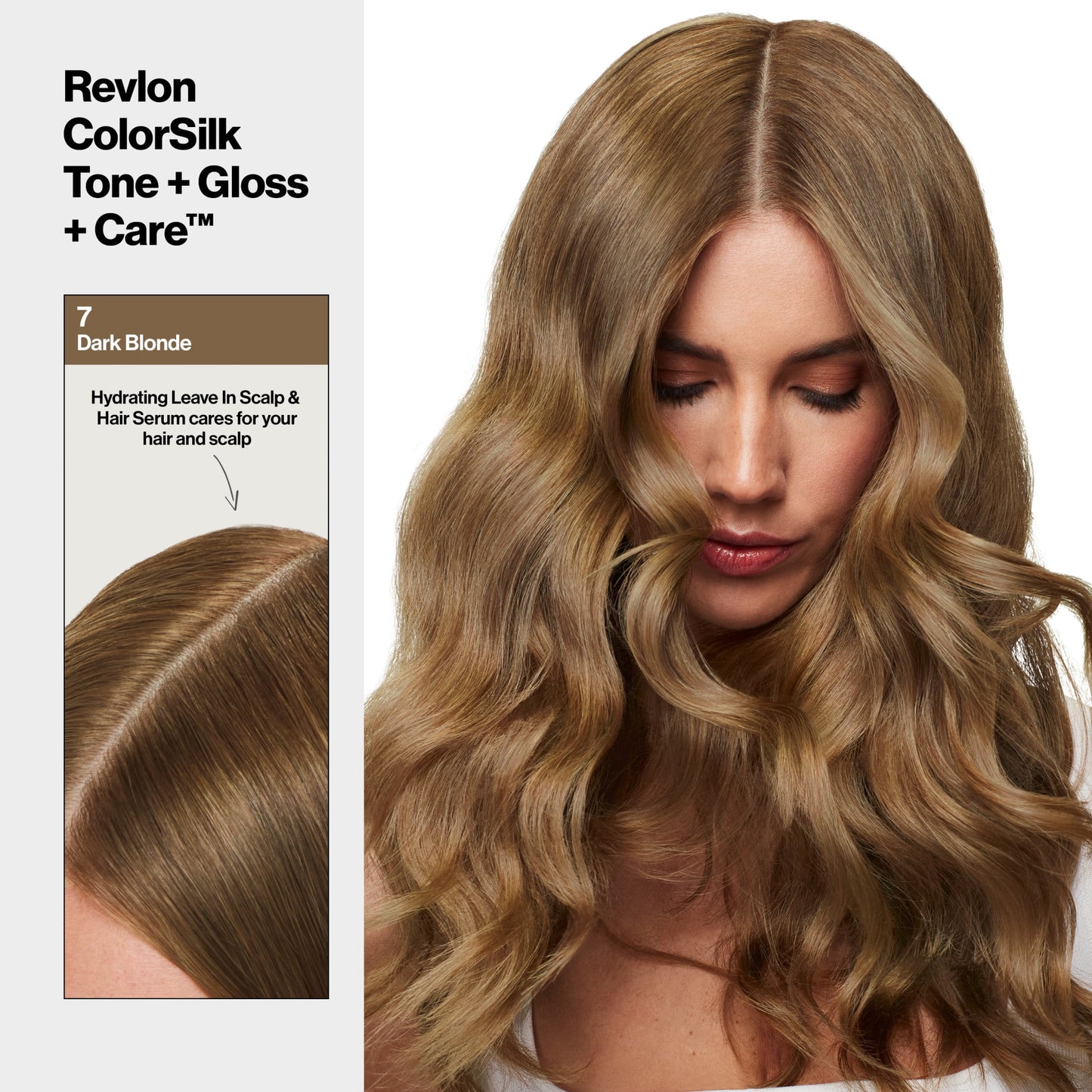 2 Pack Revlon ColorSilk Tone Gloss Care Demi-Permanent Hair Dye 7 Dark Blonde