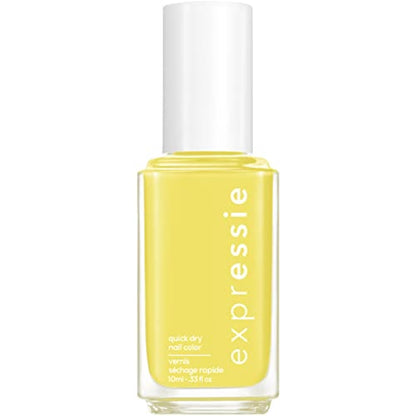 essie expressie Quick-Dry Nail Polish, 8-Free Vegan, Sk8 with Destiny, Vibrant Yellow, Curbside Pick Me Up, 0.33 Ounce