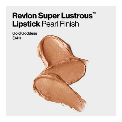 Revlon Super Lustrous Pearl Lipstick, Creamy Formula, 041 Gold Goddess